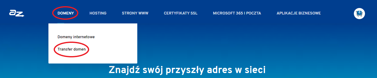 Transfer domeny .pl od innego operatora